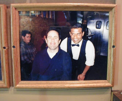 Jerry Seinfeld at the Carnegie Deli.